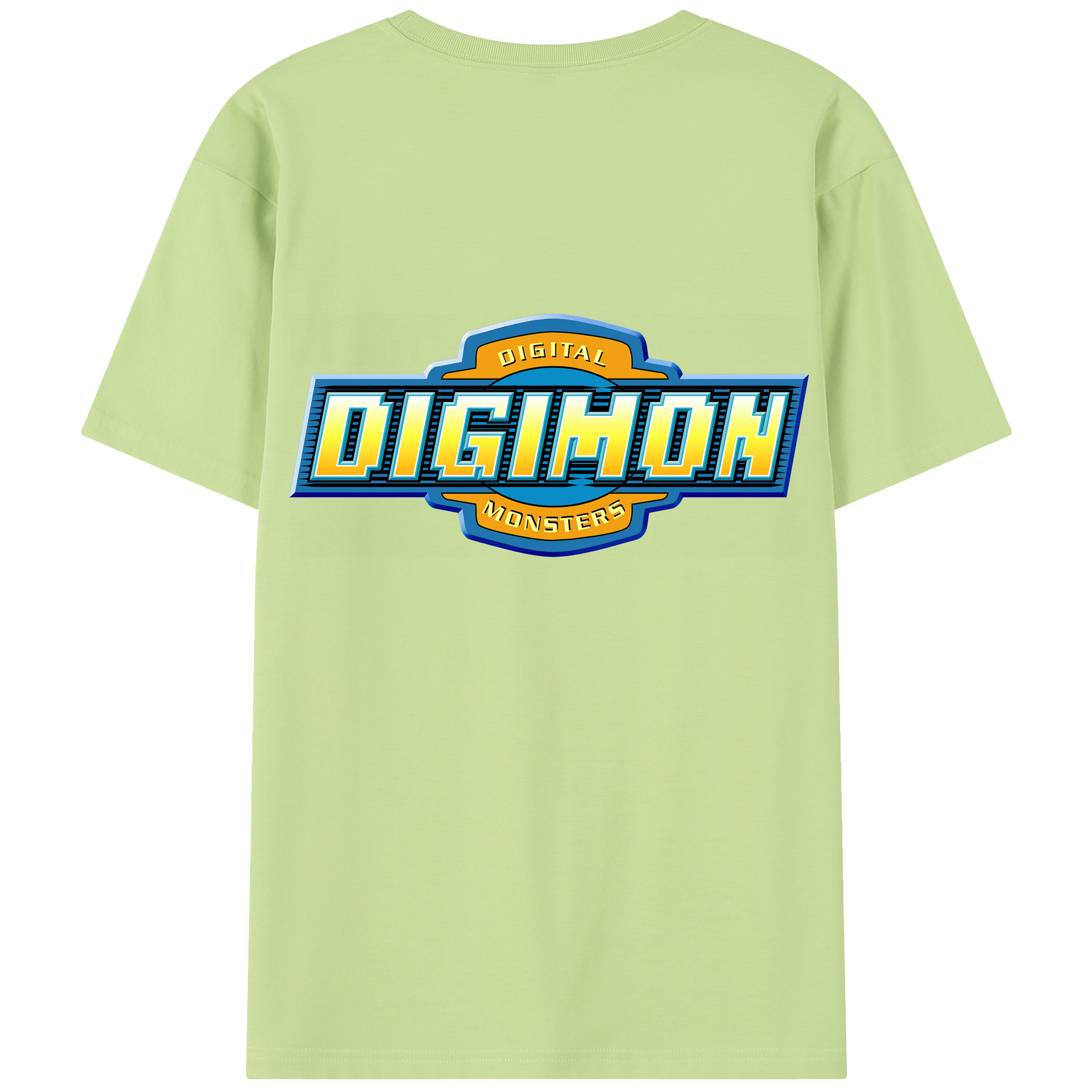 （画像用） Digimon デジタルモンスター/デジモン 綿100％半袖Tシャツ（背面プリント）